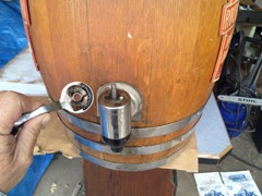 right side of barrel